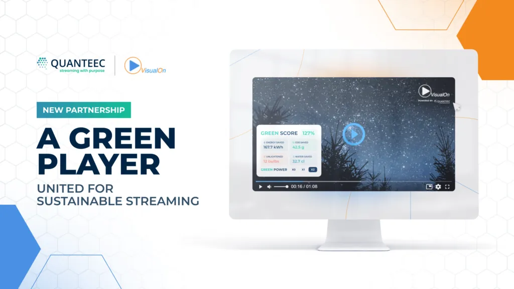 VisualOn and QUANTEEC Partner to Advance Sustainable Streaming Solutions supporting image